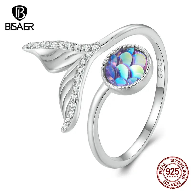 Ladies 925 Silver Colorful outlet Full Diamond Open Ring