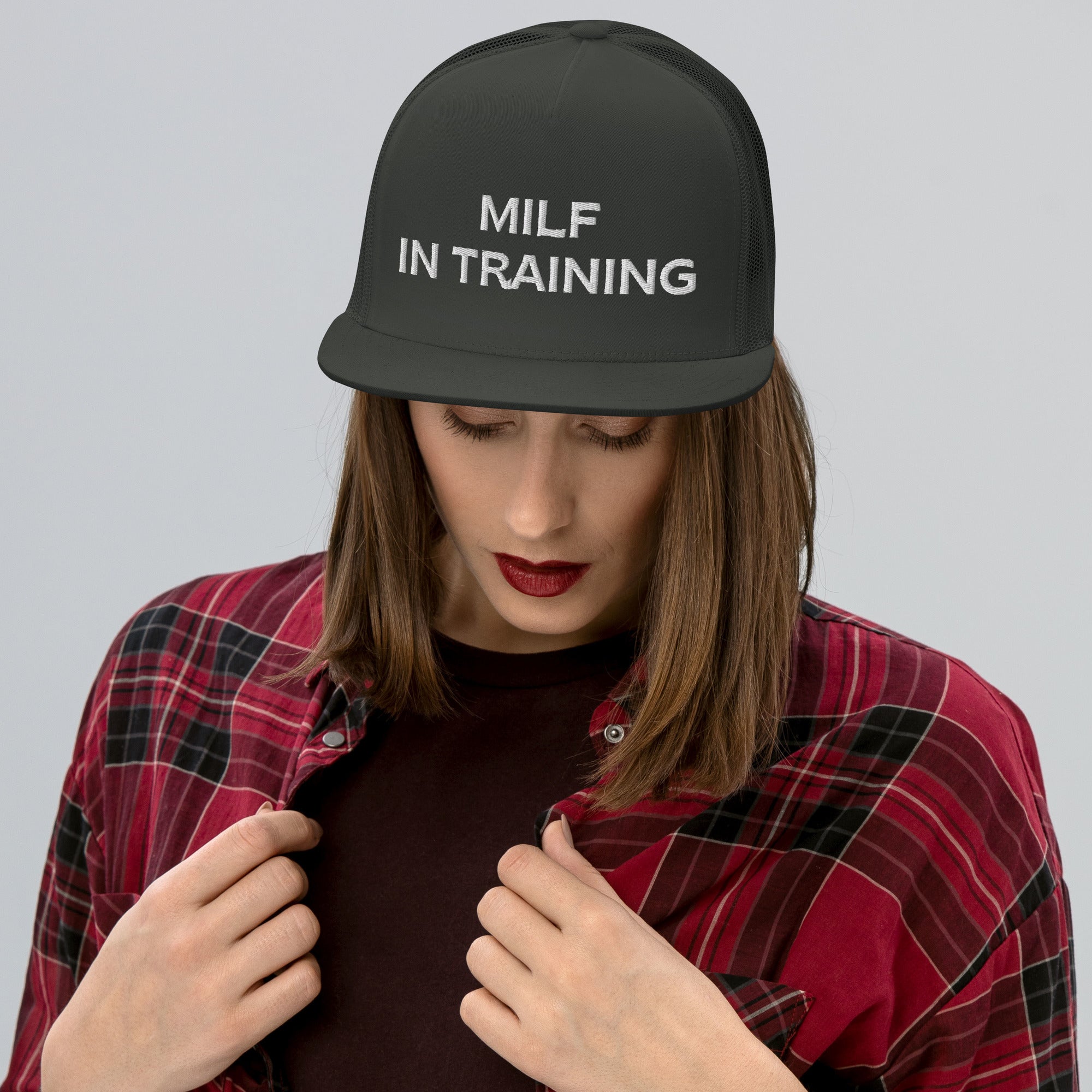 Milf In Training Trucker Hat, Milf In Training, Funny Milf Gifts, Aspiring Milf, Future Milf, Trucker cap - Madeinsea©