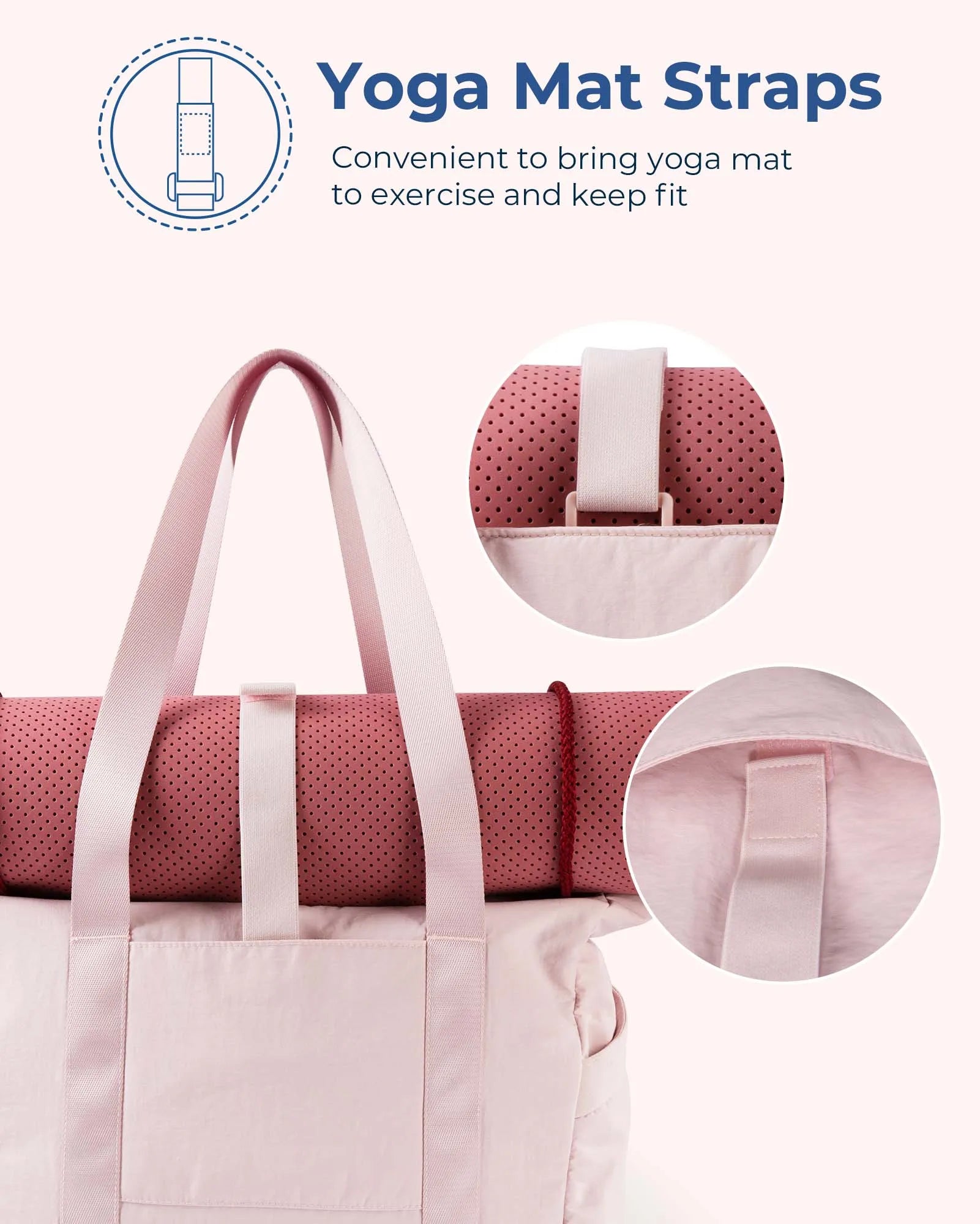 Bolso de mano para mujer, de gran capacidad, BAGSMART, bolso de hombro, bolso cruzado, bolso de mano con asa, bolsos universitarios, bolso de compras para mujer