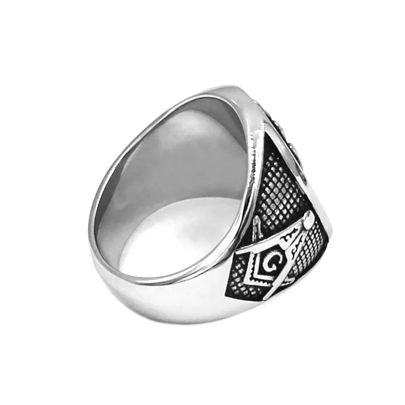 Hand Palm Masonic Ring Stainless Steel Jewelry Classic Mason Palm Biker Men Ring Wholesale SWR0992A