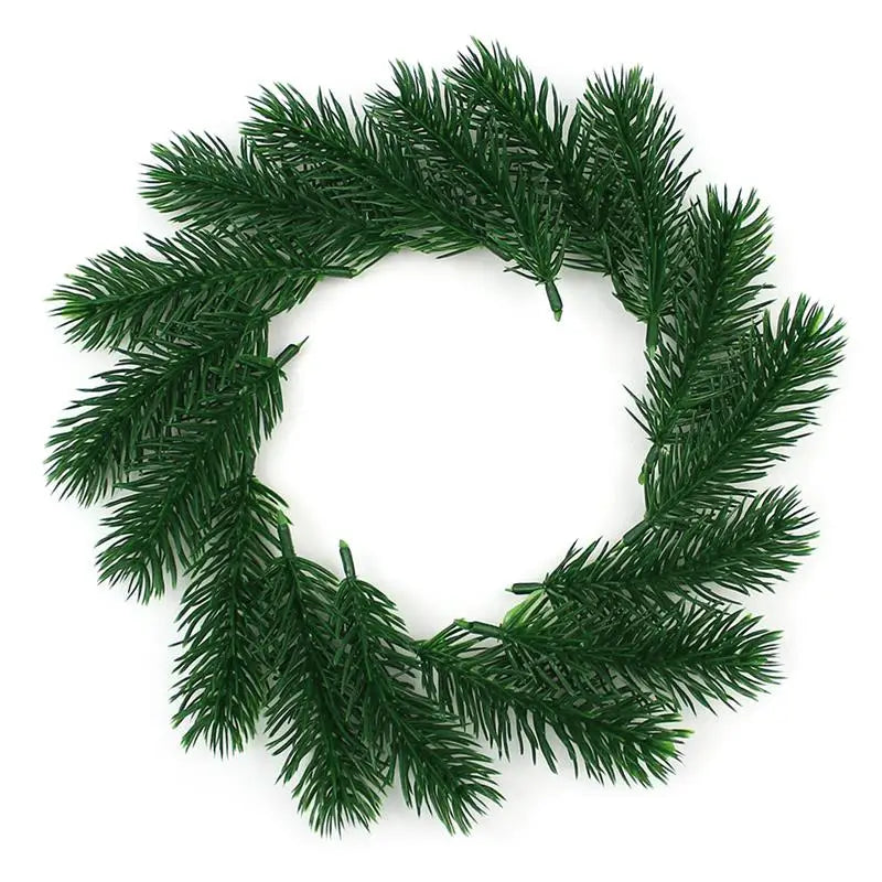 100Pcs Christmas Tree Ornament Mini Artificial Pine Needles Garland Pine Pick Party Supplies For Christmas Simulation Plants