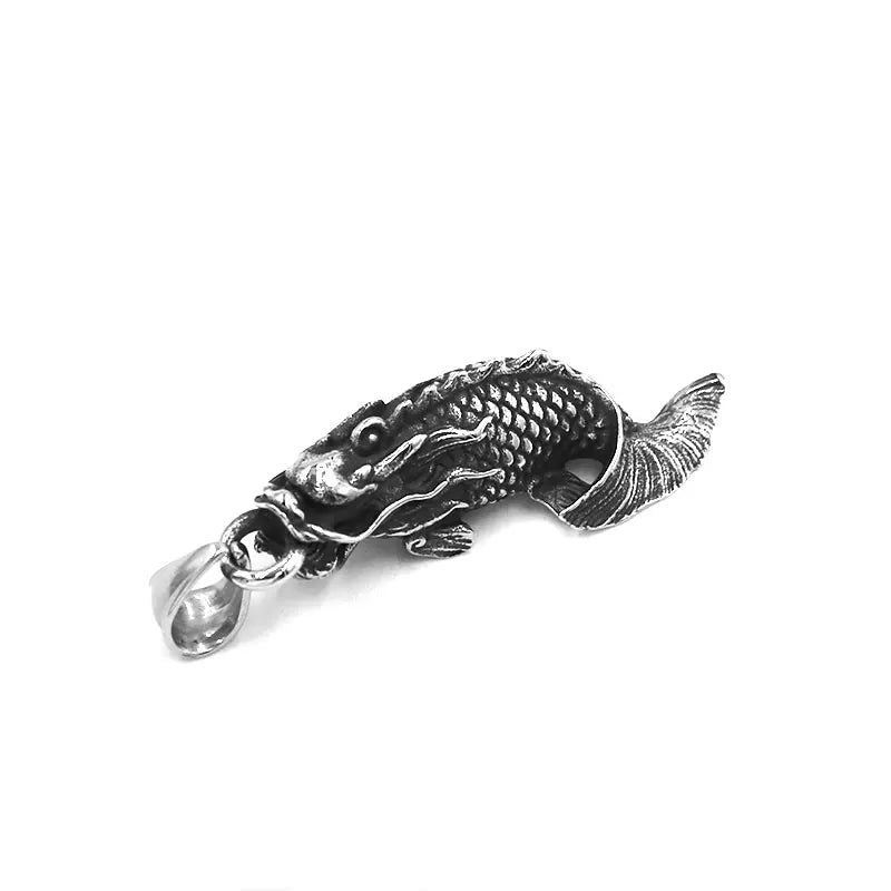 Fashion Koi Fish Pendant Stainless Steel Ocean Whale Goldfish Shark Octopus Lantern Fish Dolphin Jewelry SWP0577