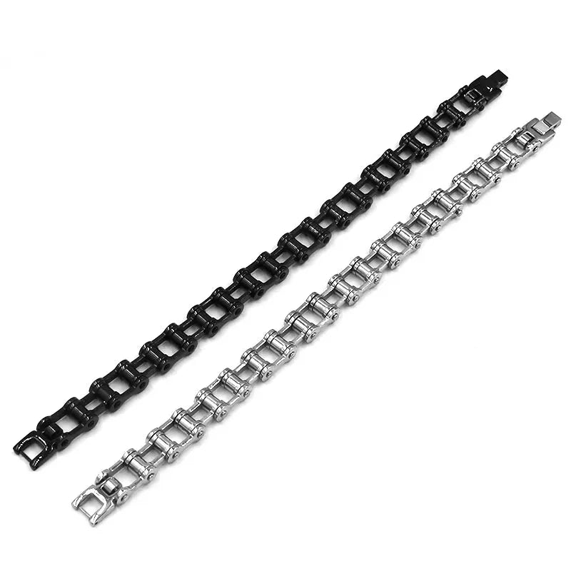 Fashion Bicycle Link Chain Biker Bracelet Stainless Steel Jewelry Punk Biker Men Gift SJB0383A