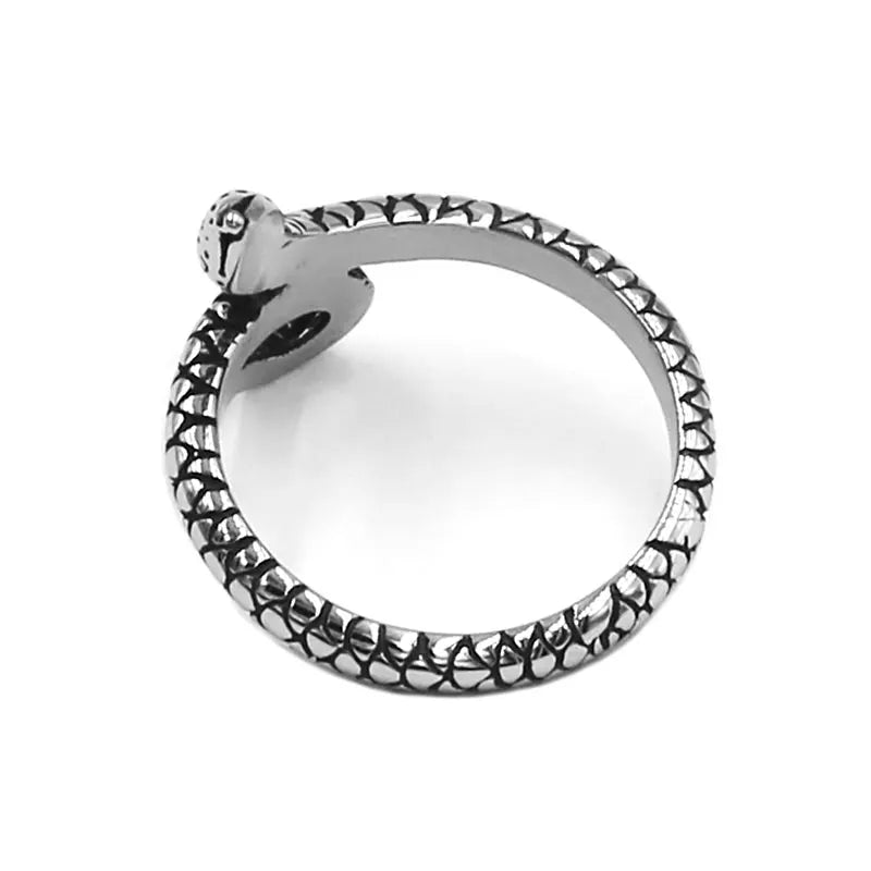 Fashion Exquisite Snake Ring Stainless Steel Jewelry Animal Snake Biker Ring For Mens Women Girls Gift Wholesale SWR0986A