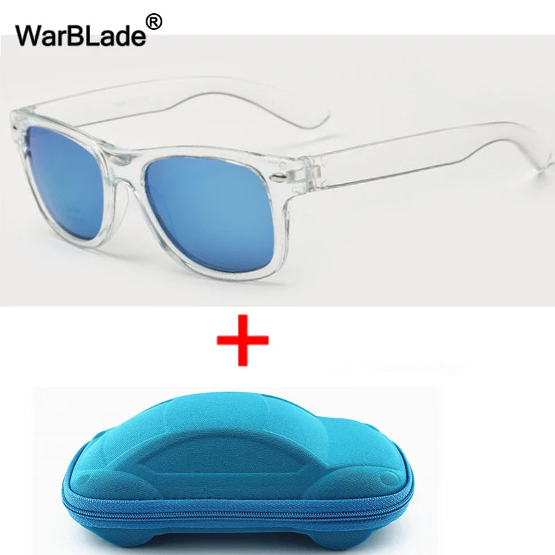 WarBLade Cool Kids Sunglasses Children Anti-uv Sun Glasses Boys Girls Baby Eyeglasses Coating Lens UV 400 Protection With Case - Madeinsea©