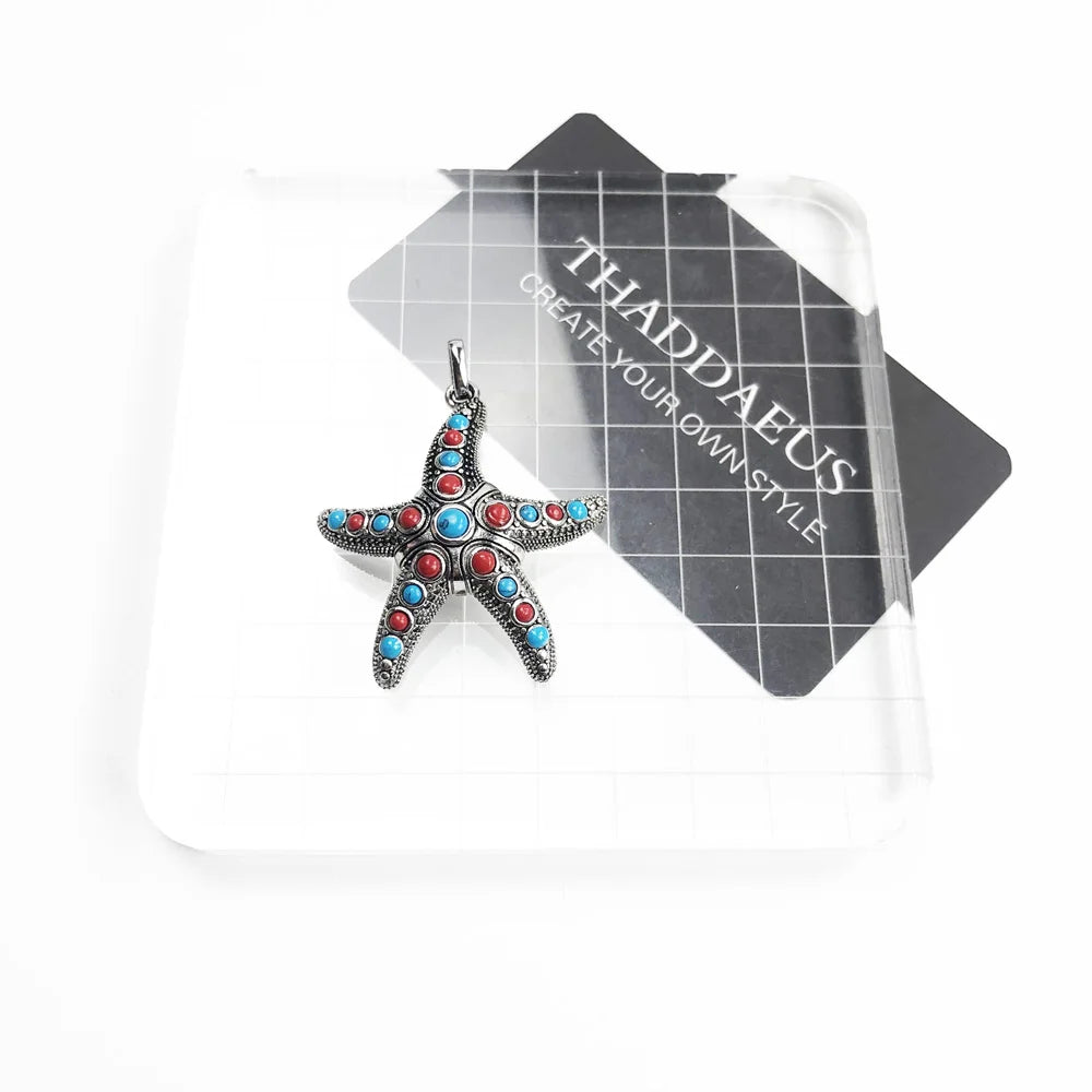 Pendant Unique Starfish Summer New Jewelry Bohemia 925 Sterling Silver Accessories Oceans Gift For Women Men