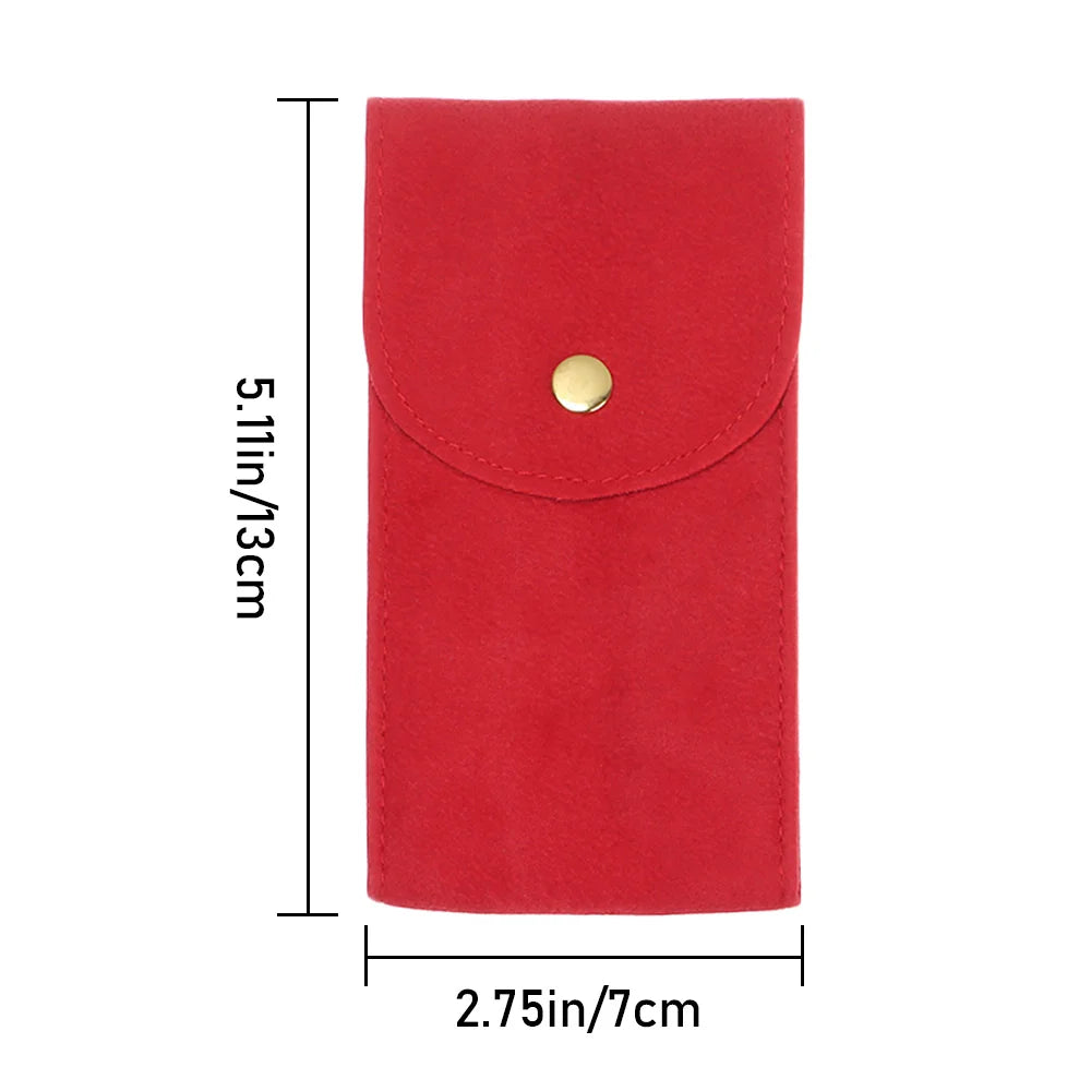 Portable Flannelette Watch Pouch Storage Bag Single Watch Travel Organizer Display Pouch Gift Bag Watch Dust Protection Case