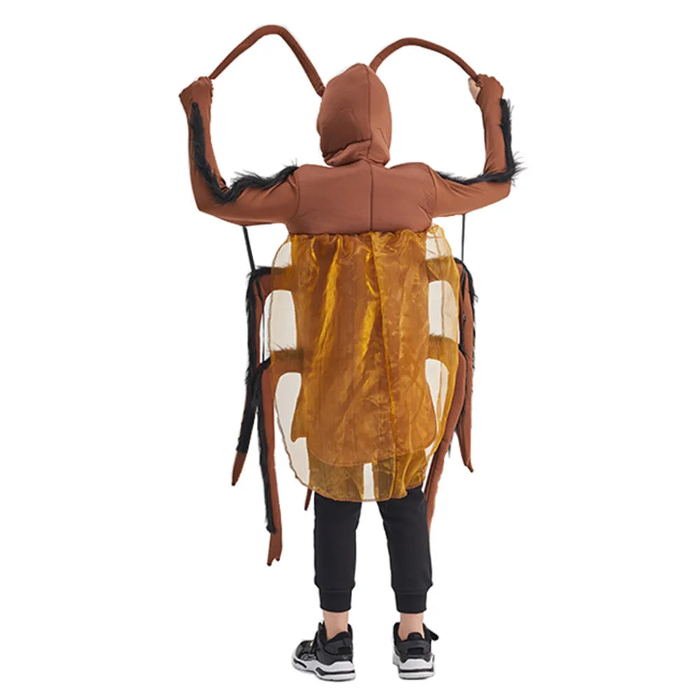 Adult Funny Cockroach Halloween Costume Children Insect Cosplay Outfits Carnival Easter Purim Fancy Dress