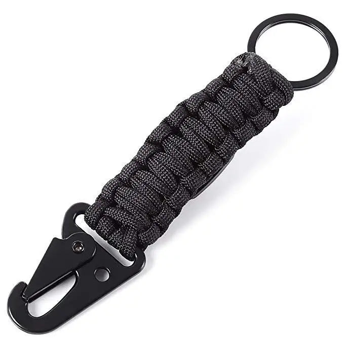 Men Women Umbrella Rope Compass Climb Keychain Tactical Survival Tool Carabiner Hook Cord Backpack Buckle Outdoor Style