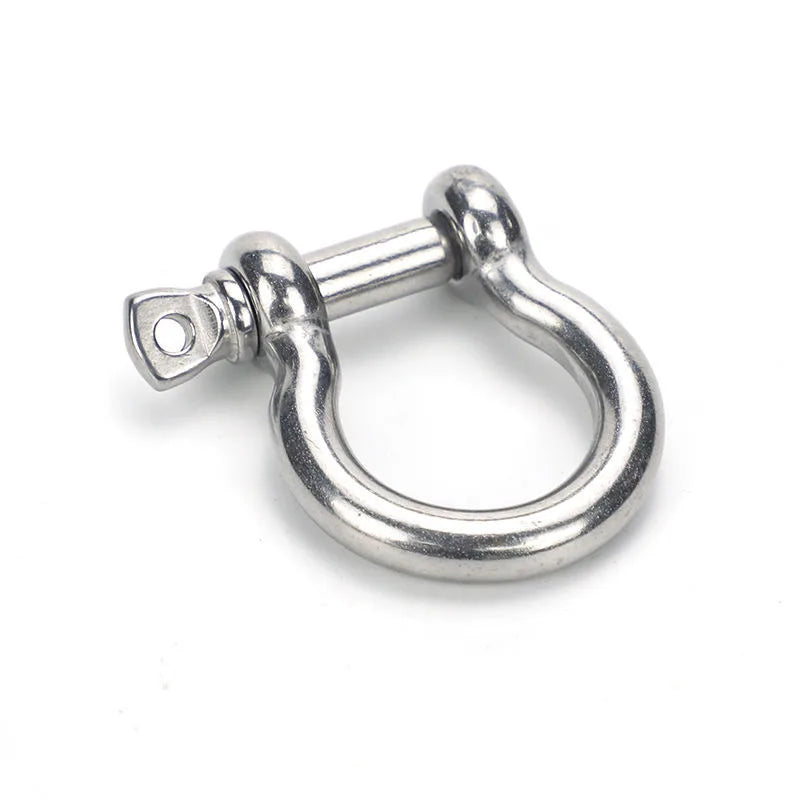 10 Pieces Per Pack Outdoor Climbing U-D-type Buckle Black, Silver Alloy Clasps DIY Jewelry Making Accessories Wholesale