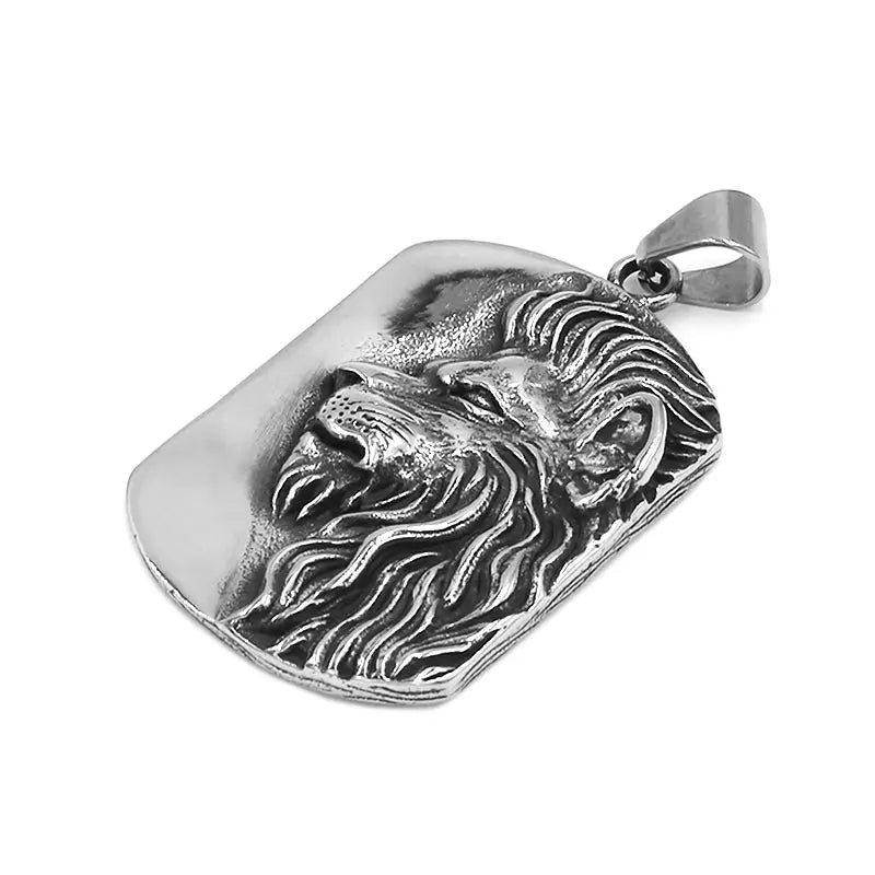 Lion Head Pendant Stainless Steel Pendant Classic Animal Lion King Biker Men Pendant SWP0541A