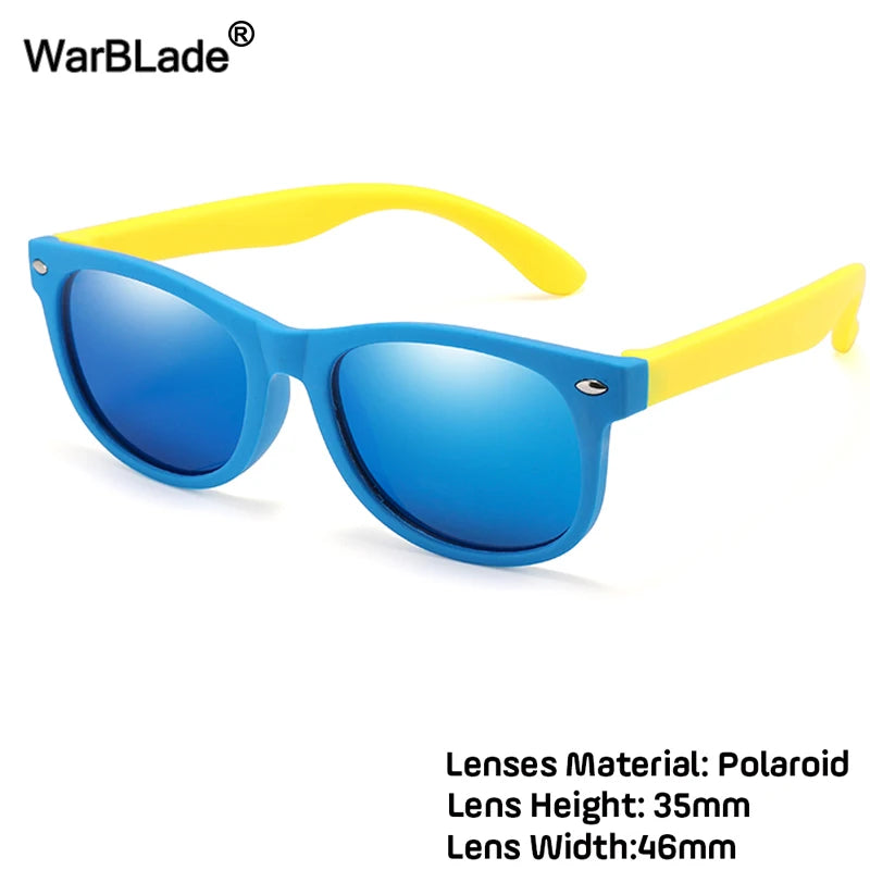 WarBlade New Polarized Kids Sunglasses Children Sun Glasses Silicone Safety Boys Girls Glasses Baby Gift UV400 Eyewear With Boxe - Madeinsea©
