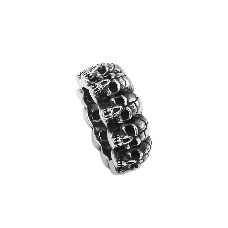 Vintage Skull Ring Stainless Steel Classic Tribal Biker Mens Jewelry Wholesale SWR0960A