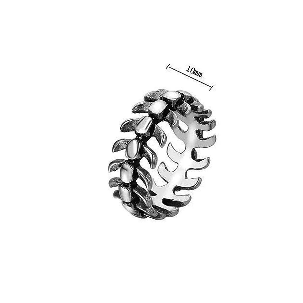 Retro Simple Fish Bone Ring For Men Women Fashion Popular Creative Biker Ring Punk Hip Hop Party Jewelry Gift Wholesale