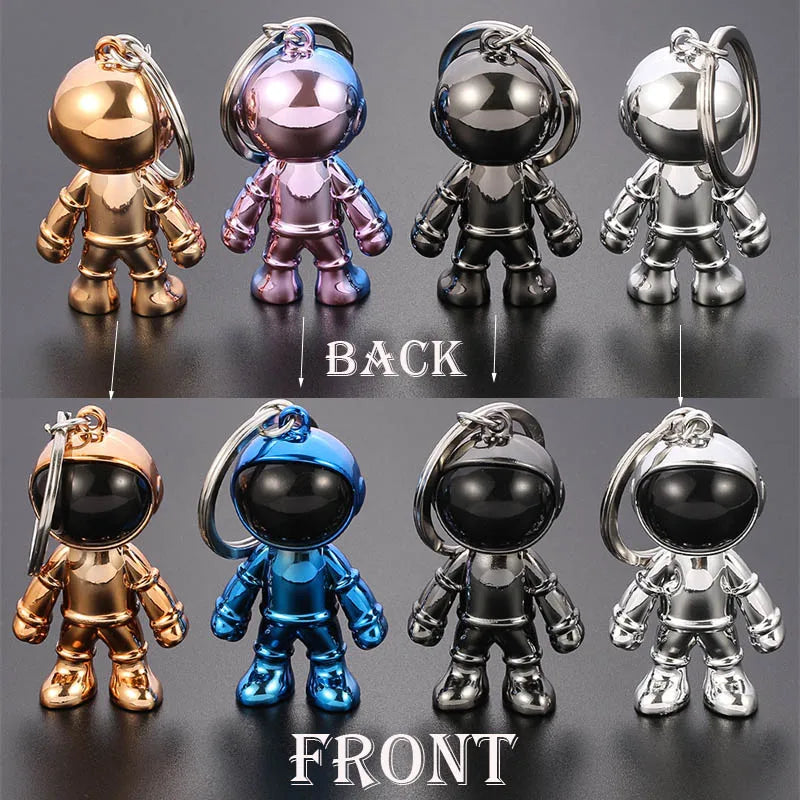 Handmade 3D Astronaut Space Robot Spaceman Keychain Keyring Gift For Man Friend Fashion Car Keychain