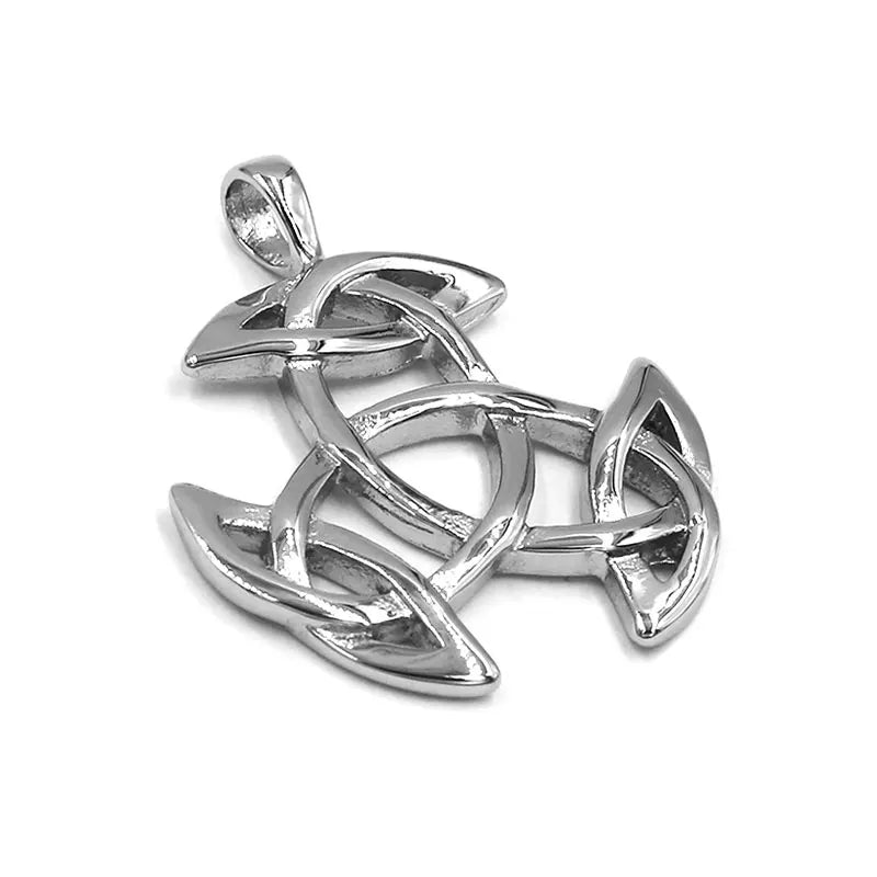 Norse Viking Pendant Stainless Steel Jewelry Classic Celtic Knot Biker Pendant For Women Gift SWP0616A