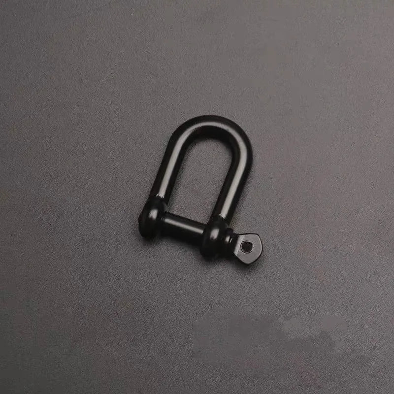 10 Pieces Per Pack Outdoor Climbing U-D-type Buckle Black, Silver Alloy Clasps DIY Jewelry Making Accessories Wholesale