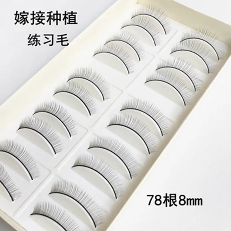 10 Pairs/Set False Eyelashes Handmade Training Lashes For Beginners Teaching Lashes Eye Extension Tools Practice