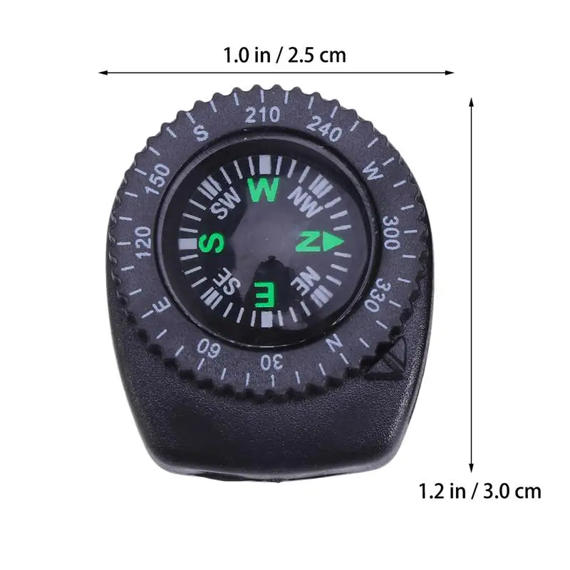 2Pcs Detachable Compass for Watches Waterproof Portable Compass Camping Compass Survival Tools for Watch Wrist