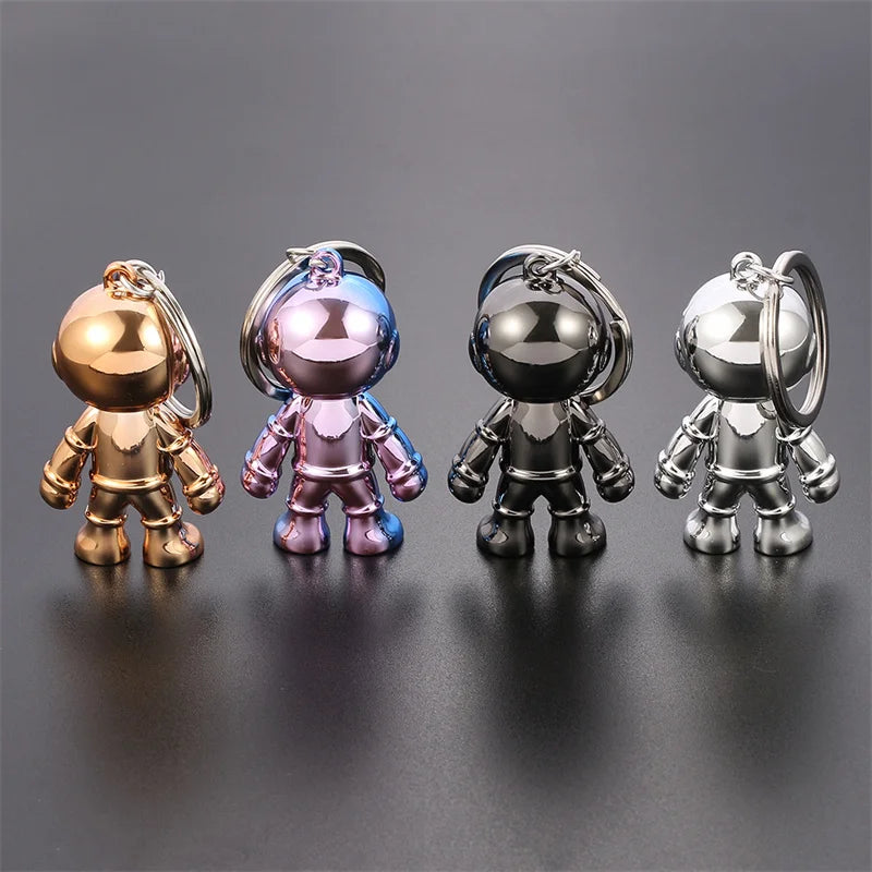 Handmade 3D Astronaut Space Robot Spaceman Keychain Keyring Gift For Man Friend Fashion Car Keychain