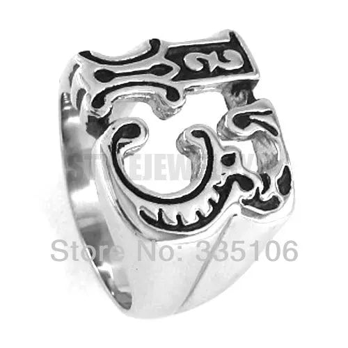 Fashion  Number 13 Ring Stainless Steel Jewelry Punk Biker Men Ring SWR0132A