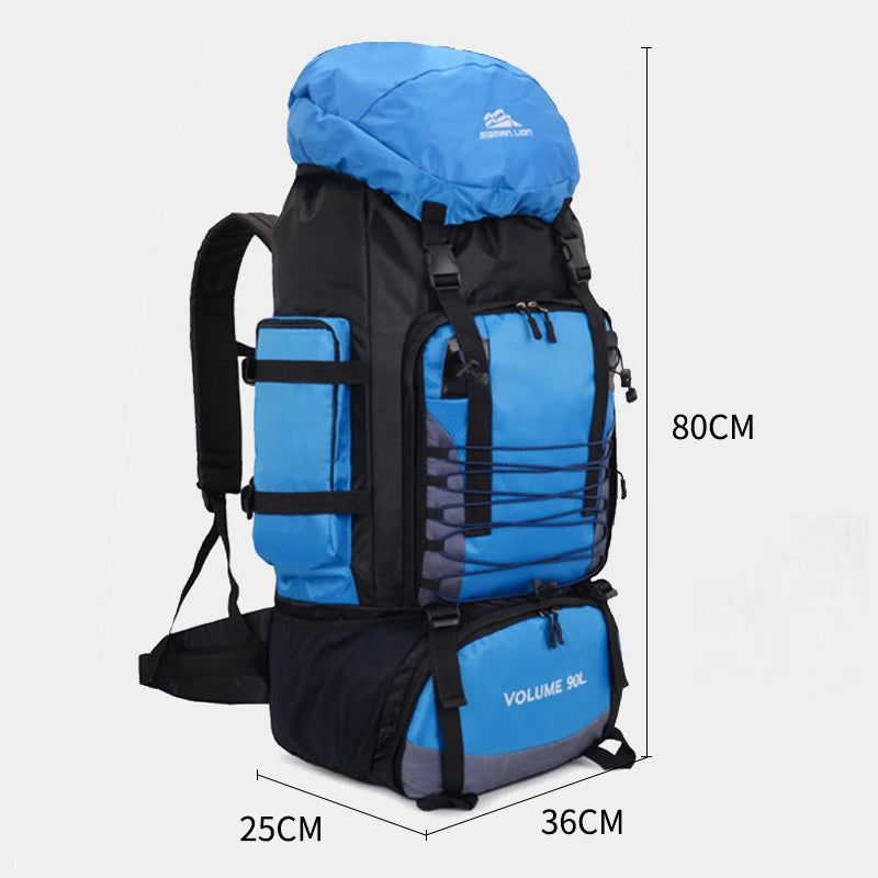 90L X-Large Travel Bag for Outdoor Camping Hiking Backpack