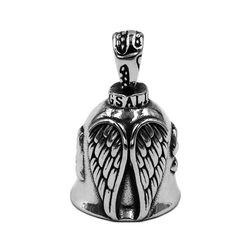 Live To Ride Eagle Biker Bell Pendant Stainless Steel Wing Engine Skull Rose Lady Rider US Flag Masonic Indian Christmas Gift