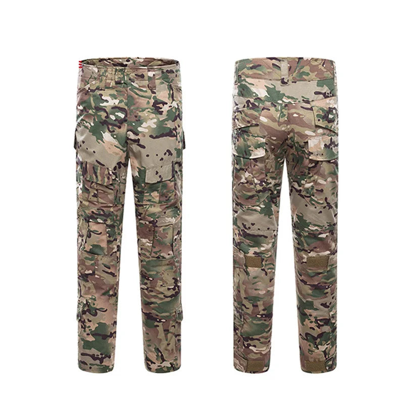 Military Pants Army Camouflage Tactical Pants High Quality Multi Pocket Cargo Pant Men Clothing Printball Trousers TFG3