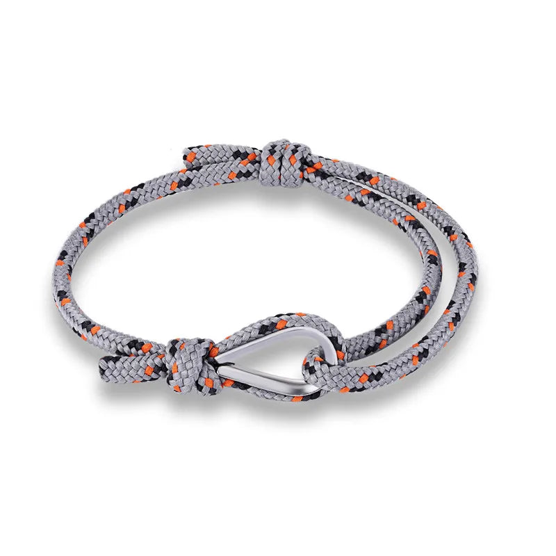 MKENDN New Arrival Fashion Sport Camping Parachute Navy Blue Cord Men Women Nautical Survival Rope Chain Bracelet Summer Style