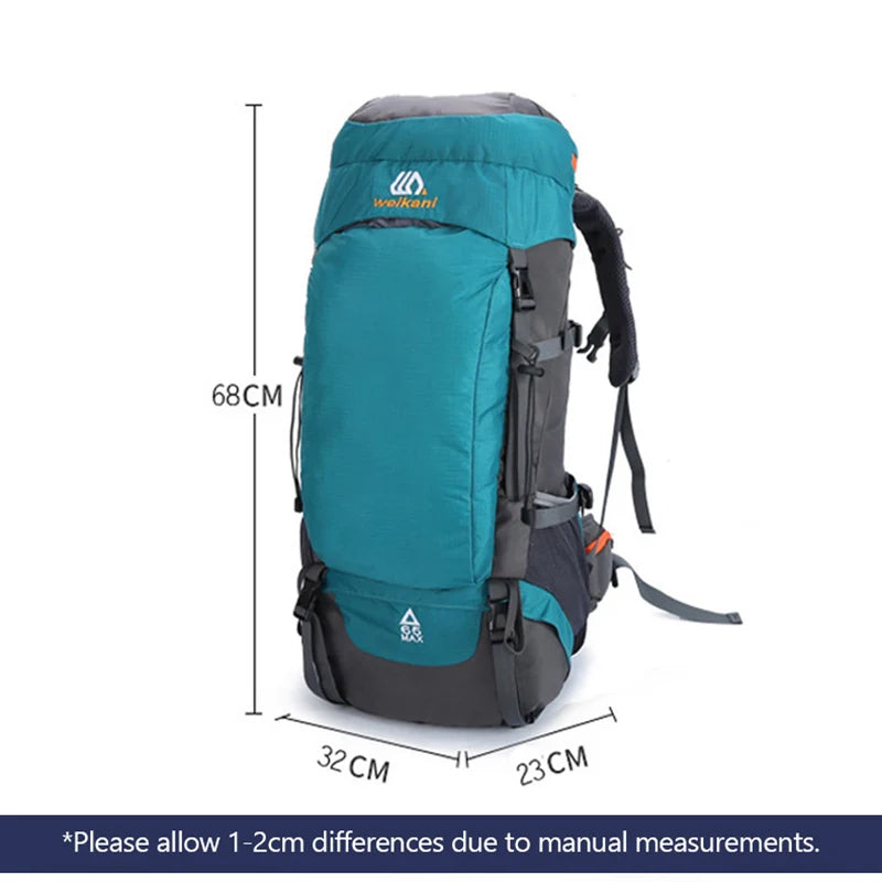 65L X-Large Outdoor Camping Waterproof Backpack