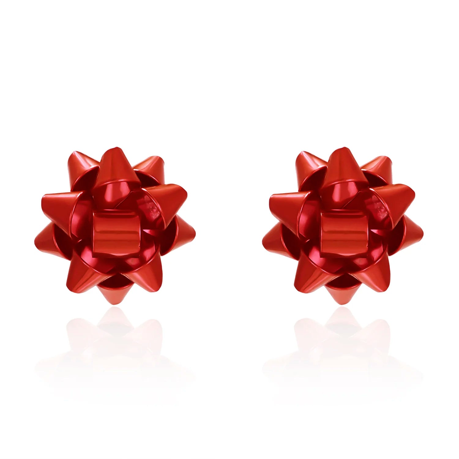 Rot Farbe Weihnachtsgeschenk Stern Blume Schneeflocke Band Ohrstecker Für Frauen Mädchen Mode Elegante Schmuck Pendientes Brincos