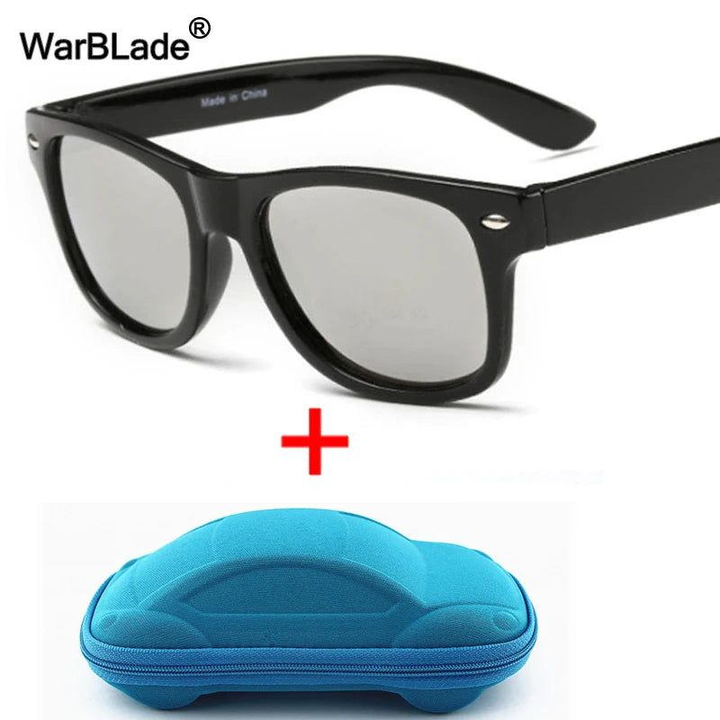 WarBLade Cool Kids Sunglasses Children Anti-uv Sun Glasses Boys Girls Baby Eyeglasses Coating Lens UV 400 Protection With Case - Madeinsea©
