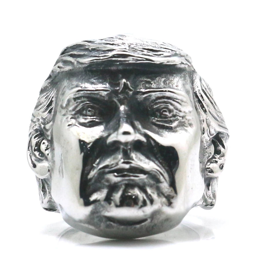 Stainless Steel President Donald Trump Classic Ring