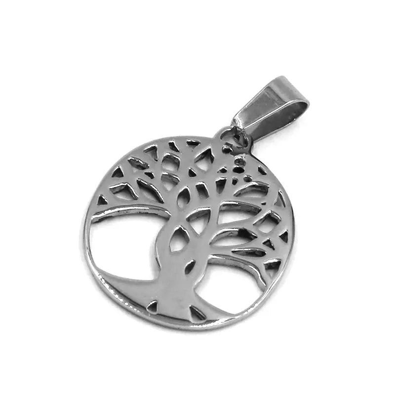 Wholesale Tree of Life Pendant Stainless Steel Jewelry Claddagh Style Celtic Knot Women Biker Pendant SWP0516A