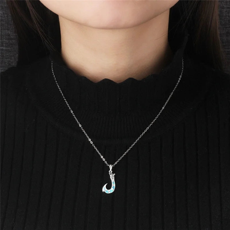 Women's Fish Hook Necklace