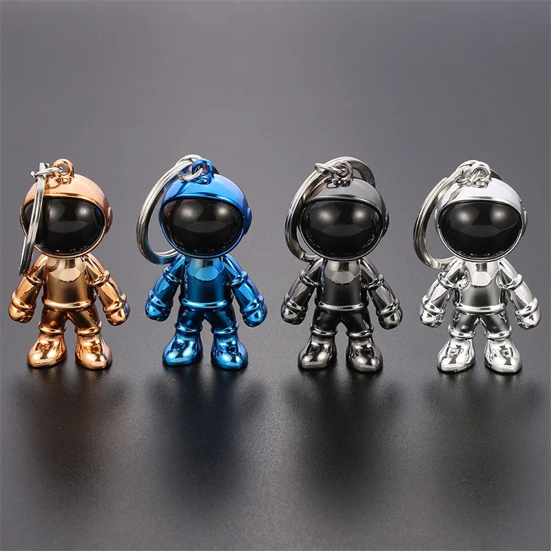 Handmade 3D Astronaut Space Robot Spaceman Keychain Keyring Gift For Man Friend Fashion Car Keychain