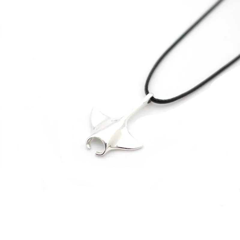 Unique Marine Animal Manta Necklace For Men Gift For Boyfriend Beach Necklace Male Accessories Pendant Necklace Surf Necklace