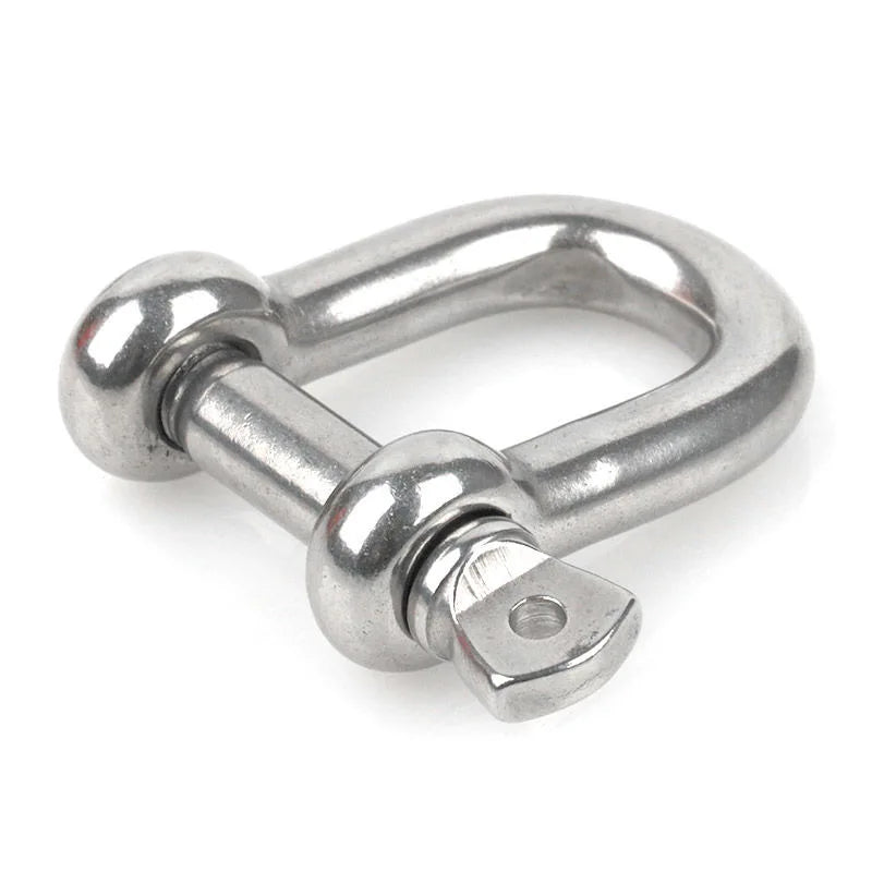 10 Pieces Per Pack Outdoor Climbing U-D-type Buckle Black, Silver Alloy Clasps DIY Jewelry Making Accessories Wholesale