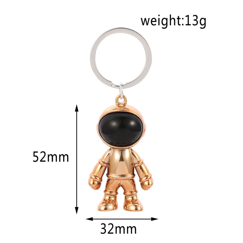 Handmade 3D Astronaut Space Robot Spaceman Keychain Keyring Gift For Man Friend Fashion Car Keychain