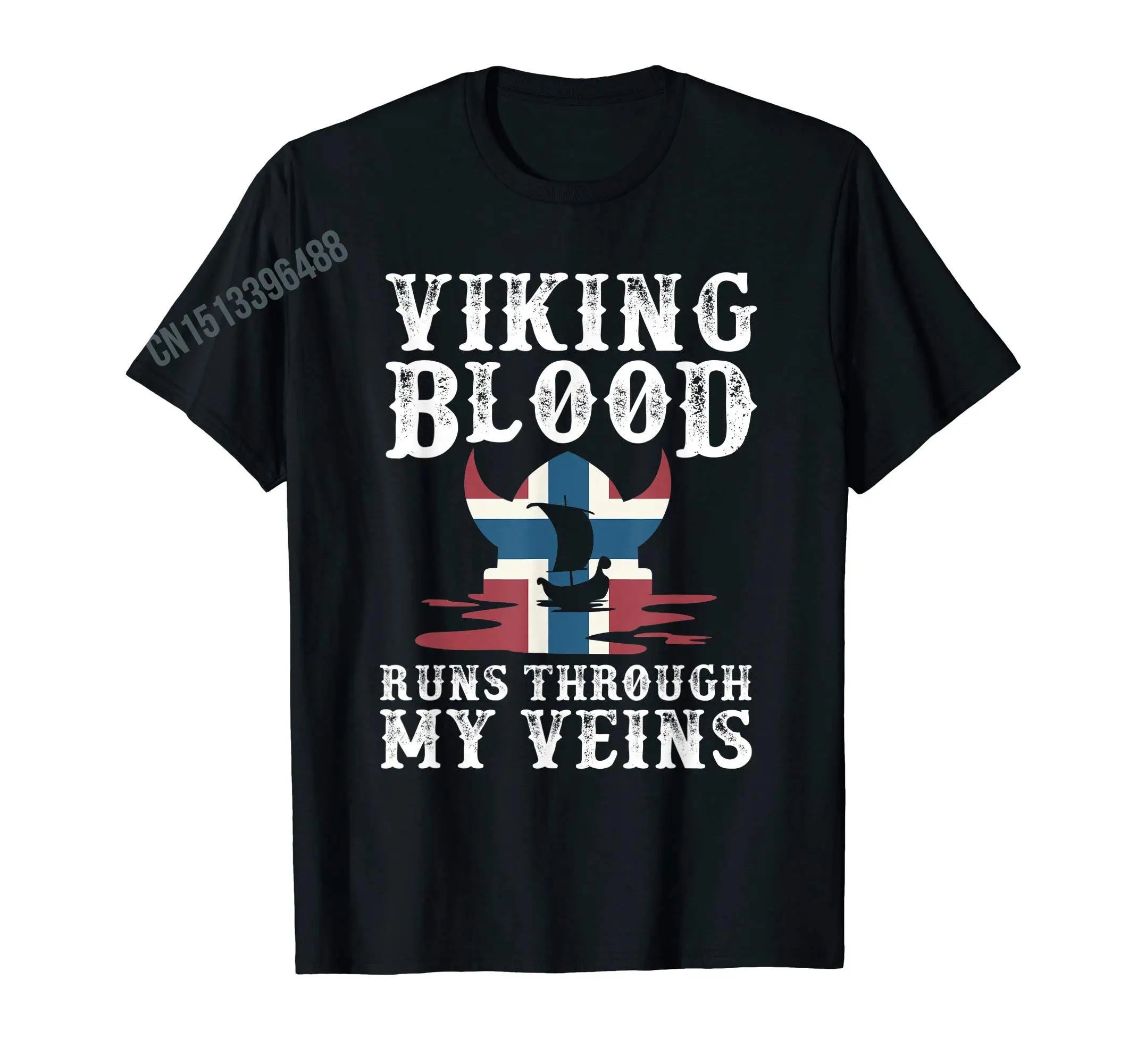 Mehr Design Norwegen Viking Nordmänner Norwegische Flagge T-Shirt Für Männer Frauen T Shirt Tops Baumwolle Tees