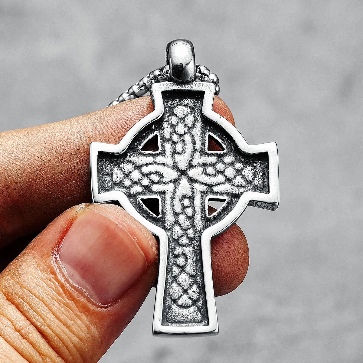 Simple Cross Men Necklace 316L Stainless Steel Pendant Chain Religion Hip Hop Rap for Friends Jewelry Best Gift Dropshipping