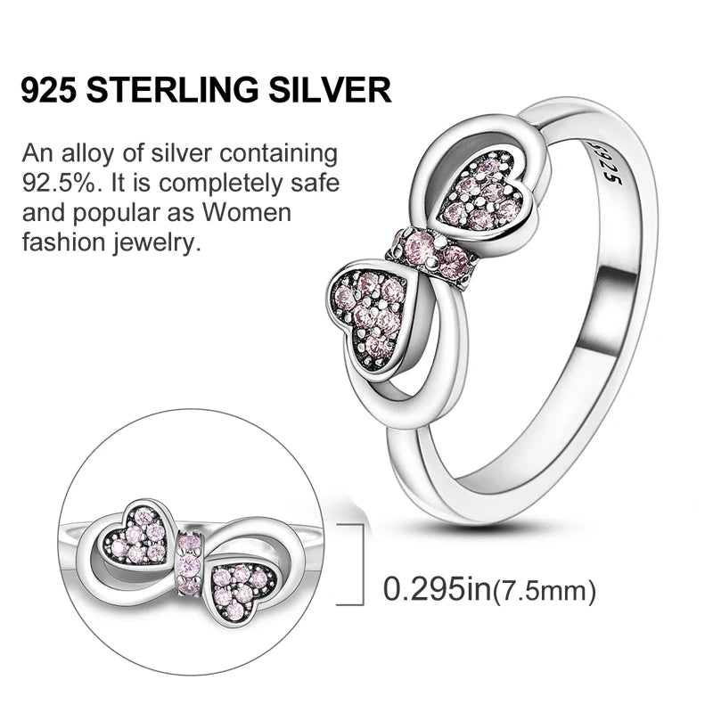 925 Sterling Silver Rings Original Design Blue Zircon Star Moon Finger Rings For Women High Quality Wedding Jewelry Gift