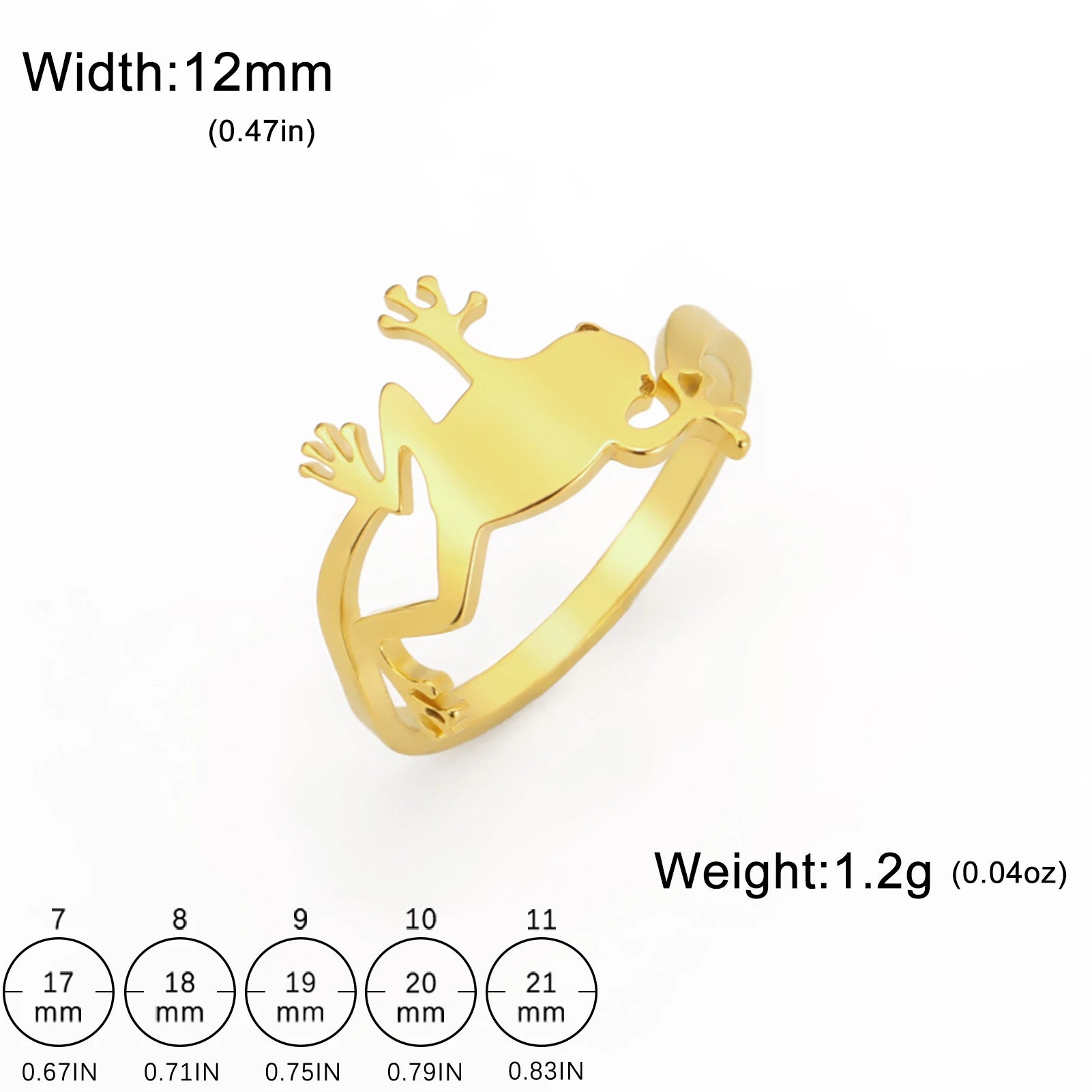 Dreamtimes Hiphop Funny Frog Anillo Bohemia Ring for Women Artistic Design Retro Unisex Female Statement Stainless Steel Jewelry