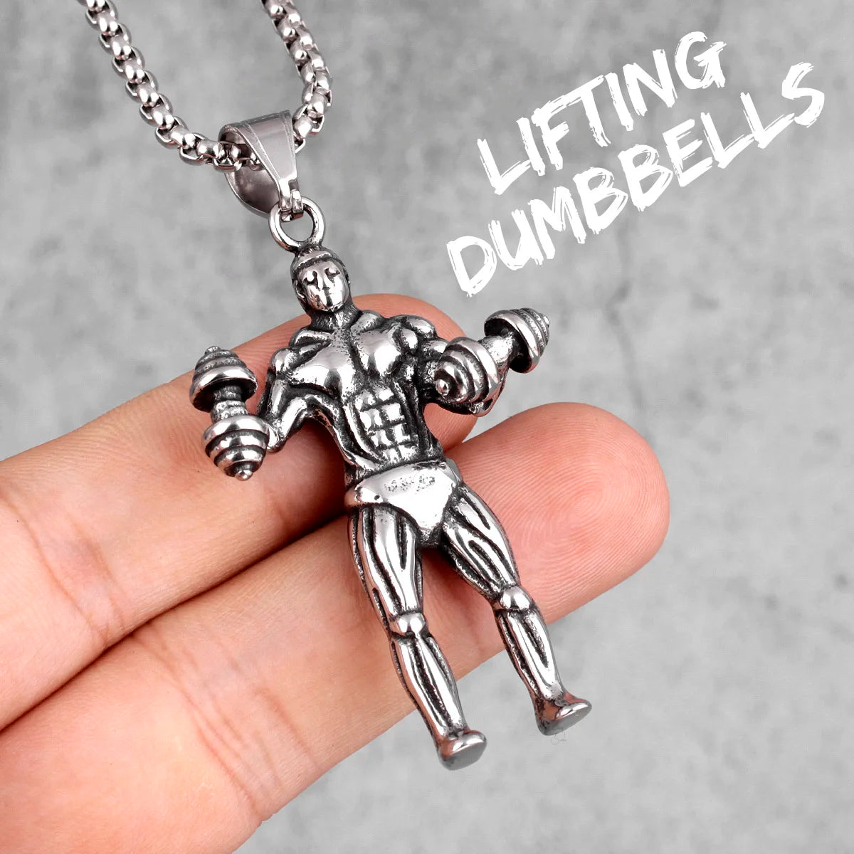 Fitness Gym Men Necklace Bodybuilding Boxing Gloves 316L Stainless Steel Pendant Tough Guy Chain for Boyfriend Male Jewelry Gift