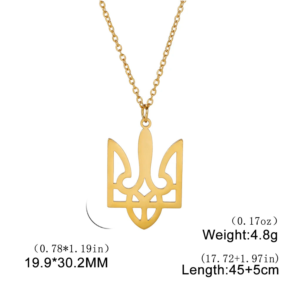 Dreamtimes Palestine QR Code Ukraine Map Men's Necklace Fashion Stainless Steel Pendant Choker Gift Jewelry 2022 New Wholesale