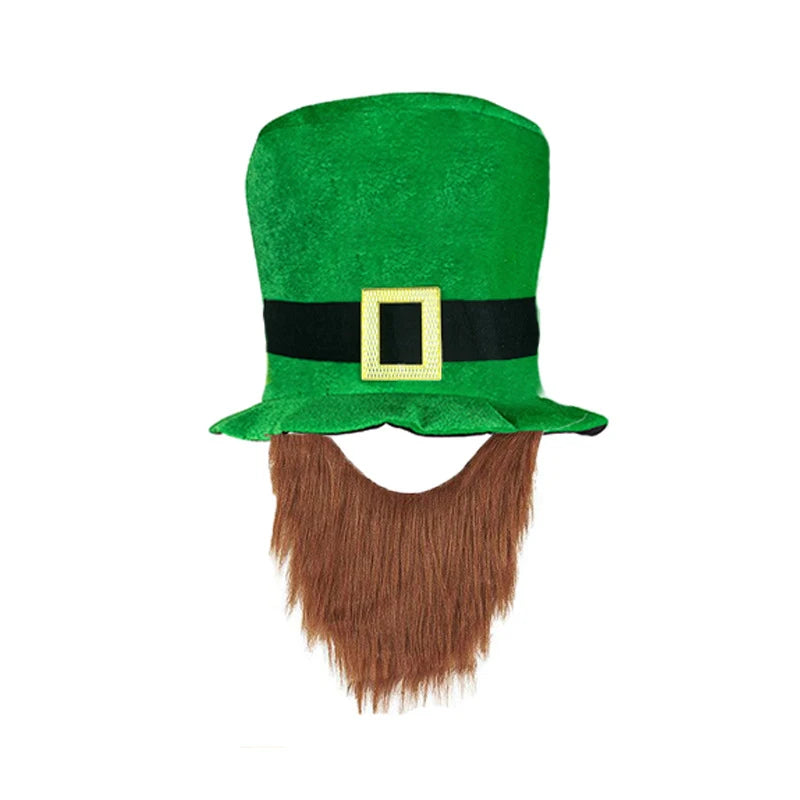 St Patrick's Day Novelty Irish Fancy Dress, Leprechaun Shamrock Pattern Hat