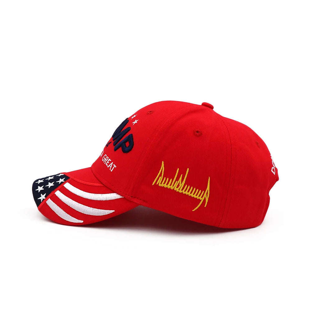 Casquette élégante Donald Trump 2024 USA Casquettes de baseball Keep America Great Snapback President Hat Broderie Mode Unisexe Chapeau pare-soleil