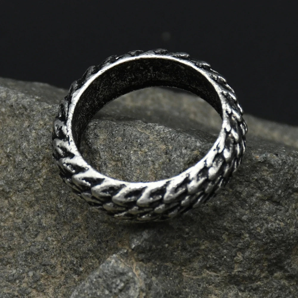 Bague rétro pour homme et femme, anneau en écailles de dragon viking, punk, hip hop, unique pour homme, petit ami, motard, bijoux, cadeau, livraison directe