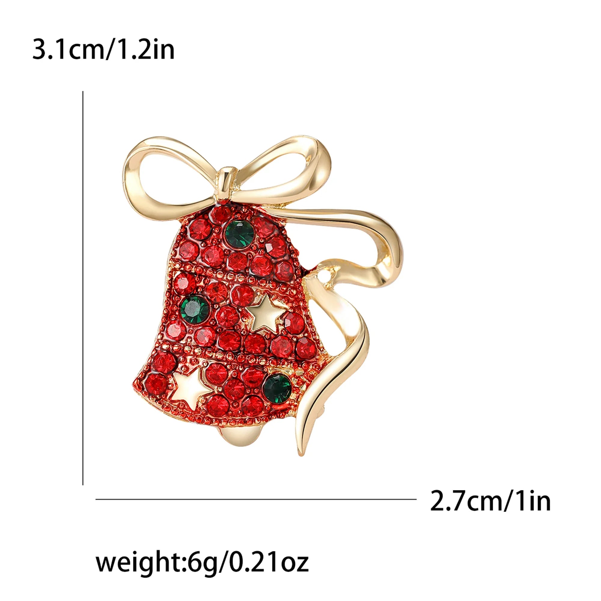 Broches de Noël en strass pour femme, unisexe, nœud, fête de bureau, cadeau pour ami, accessoires