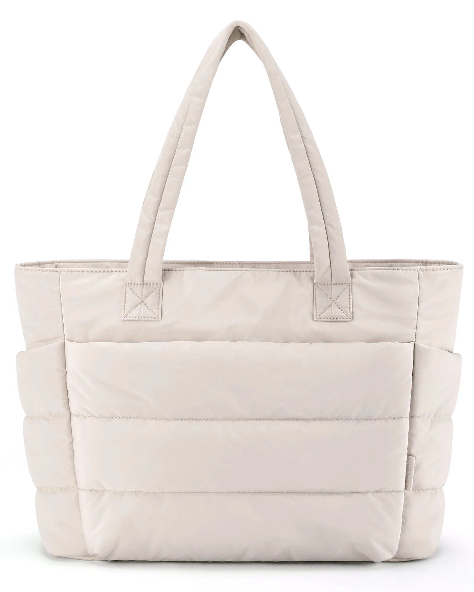 BAGSMART Women s Quilting Puffy Cotton Tote Bag